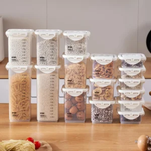 16pcs Kitchen Food Storage Vessels With Sealed Lids