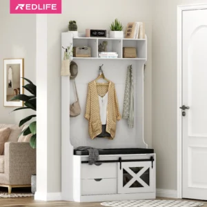 Redlife Hall Tree w/ Storage Bench
