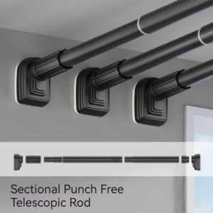 Adjustable Stainless Steel Shower Curtain Rod